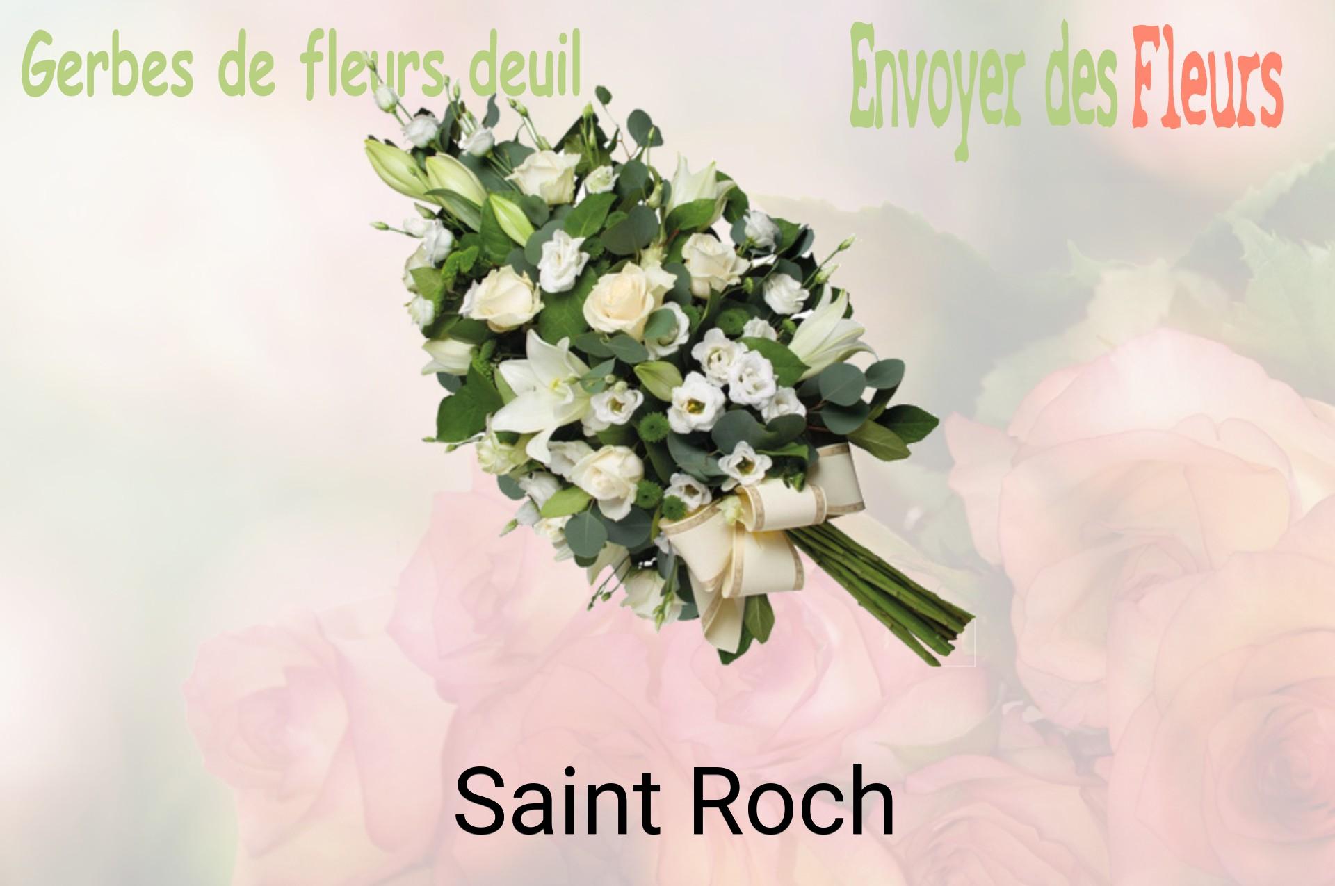 Gerbe de fleurs de deuil livrée à Saint-Roch